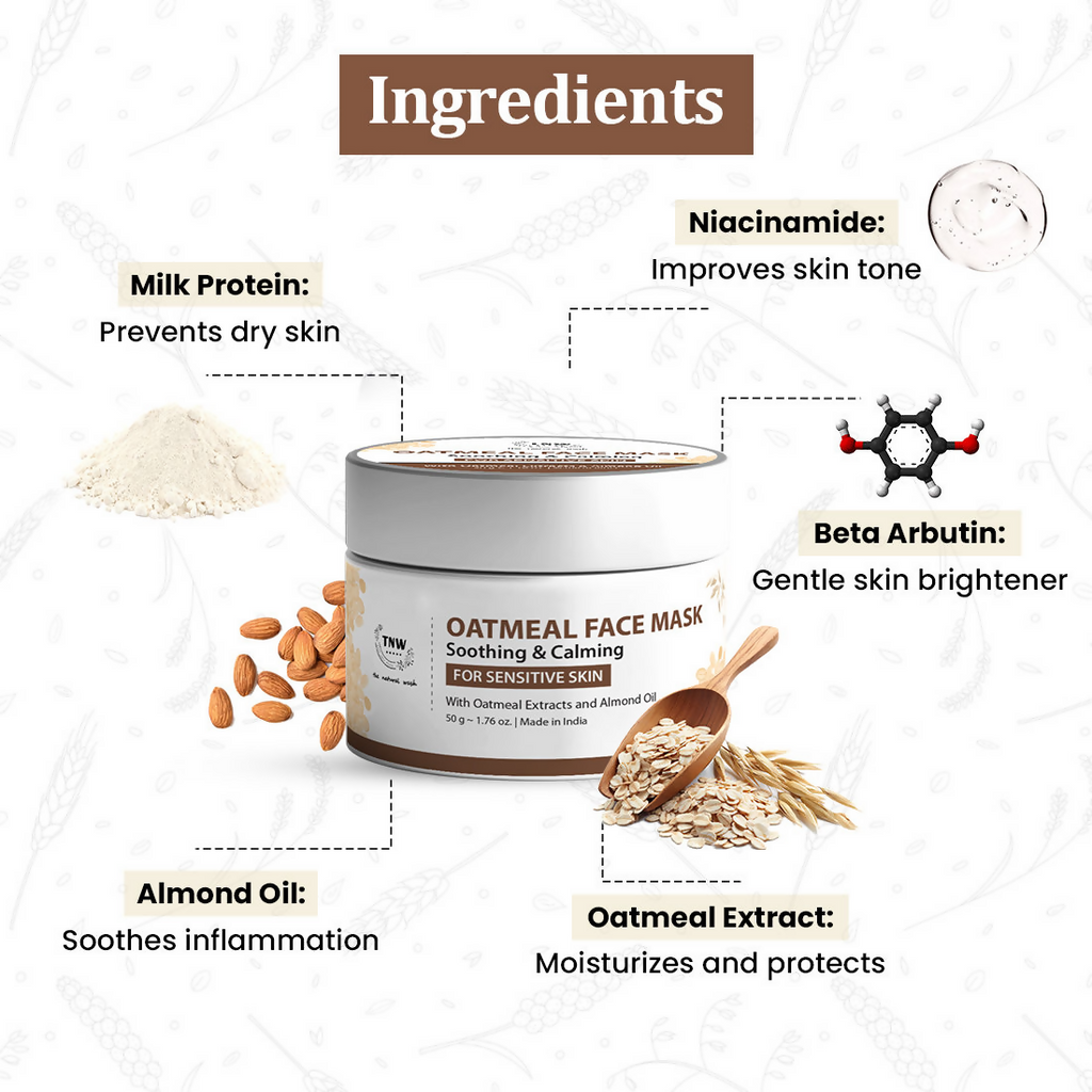 The Natural Wash Oatmeal Soothing & Calming Face Mask
