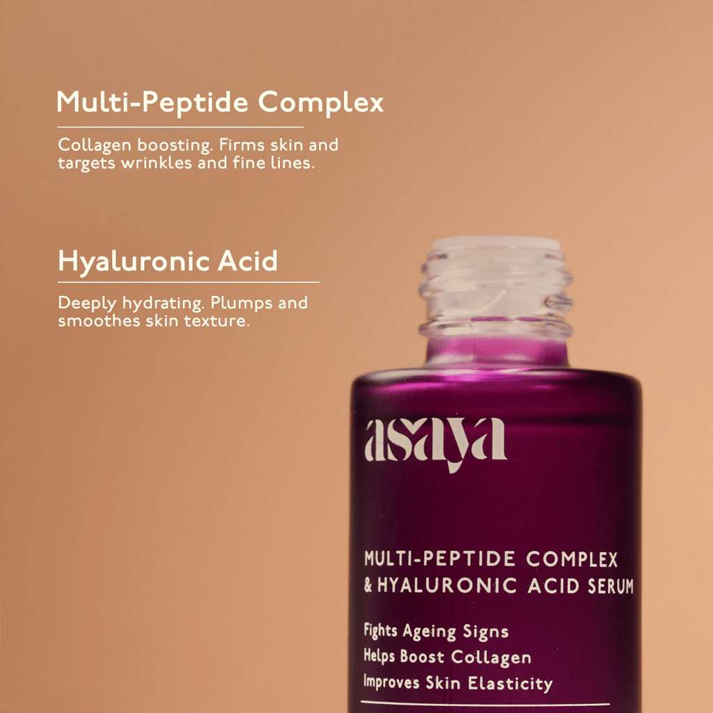 Asaya 5% Multi Peptide Serum With Hyaluronic Acid & Collagen Peptide Face Serum For Anti Ageing