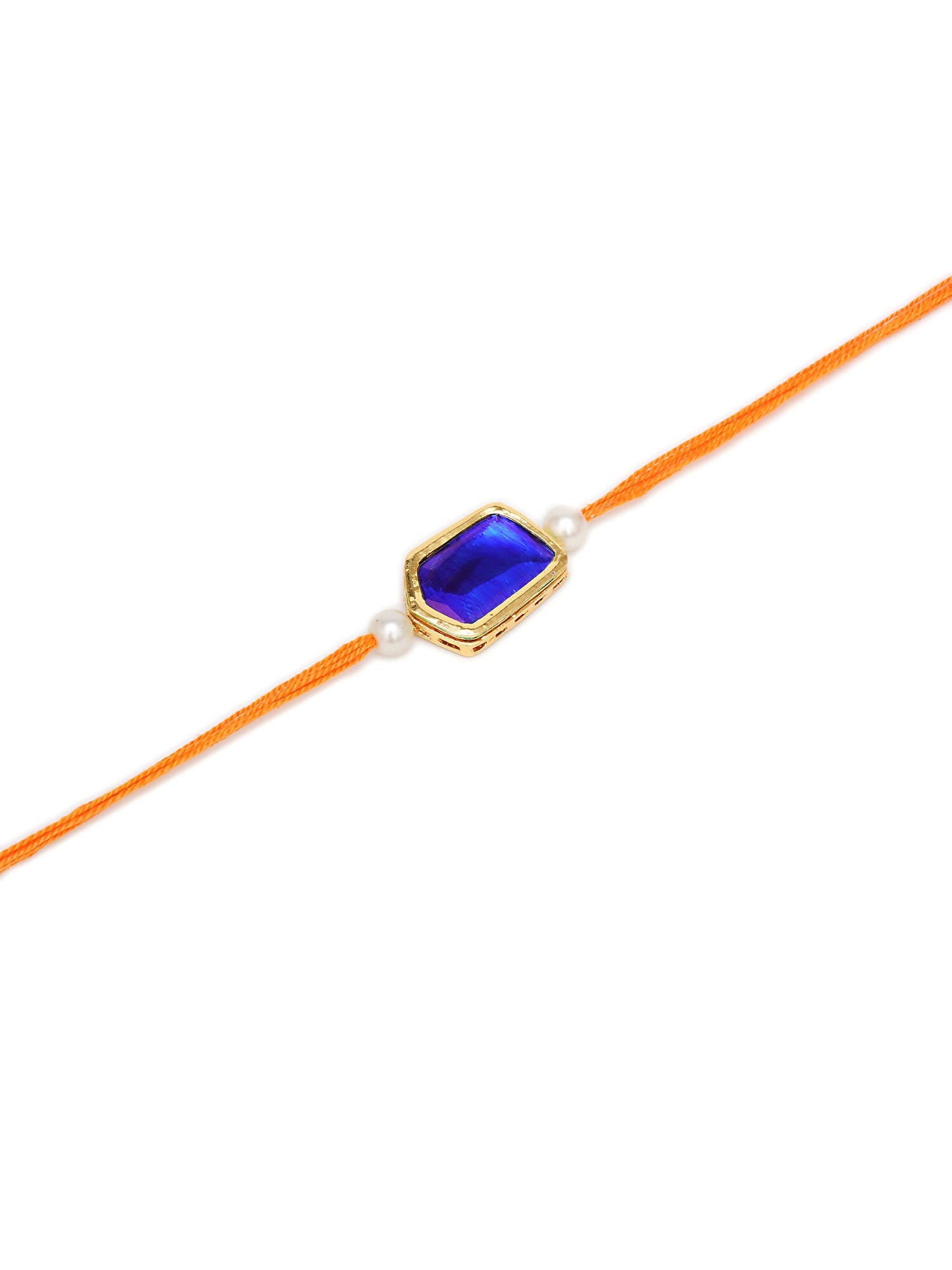 Designer kundan Rakhi - Ruby Raang - Distacart