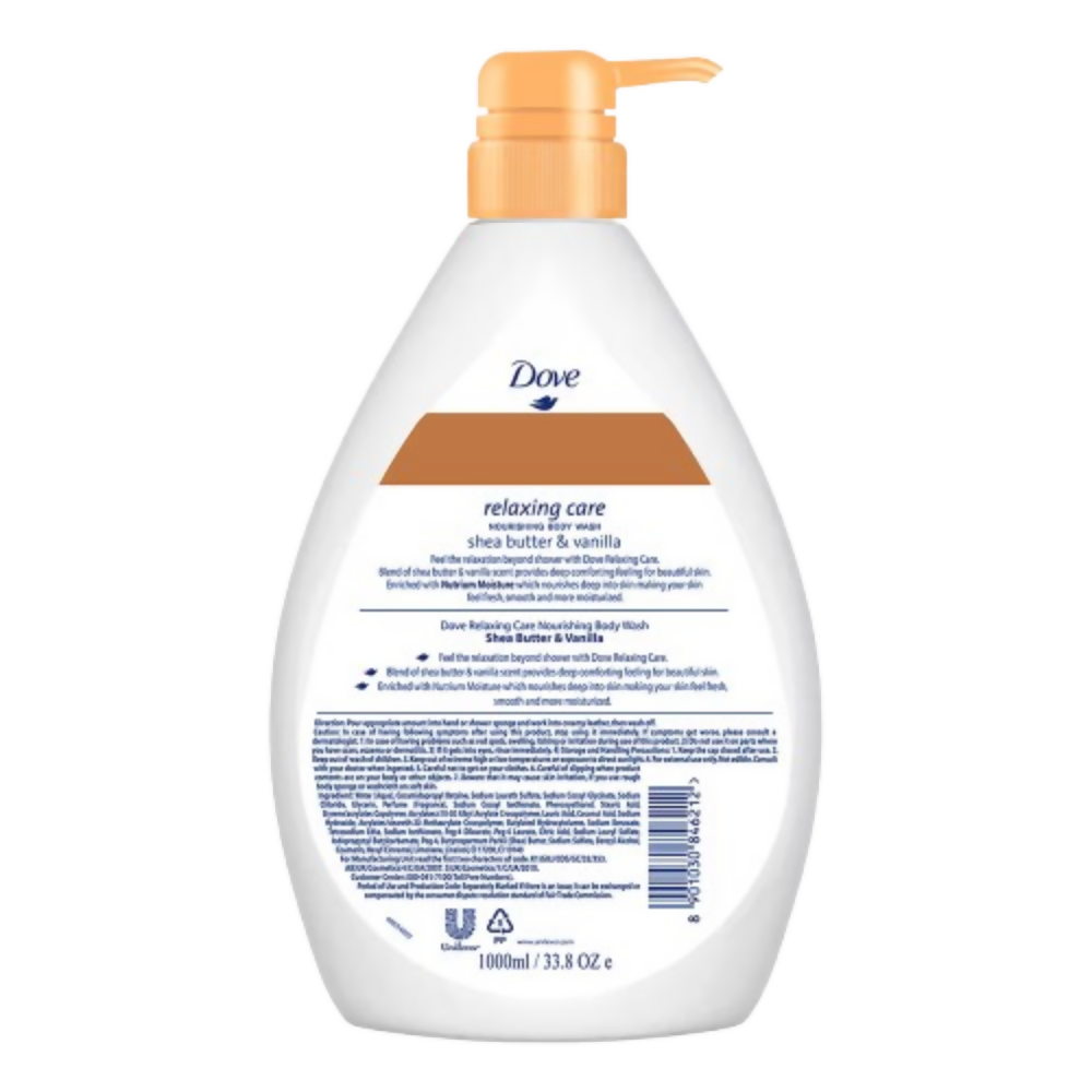 Dove Body Wash - Relaxing Care Shea Butter & Vanilla Nourishing