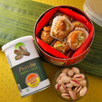 White Pearl Beads Rakhi, Laddu Hamper Combo