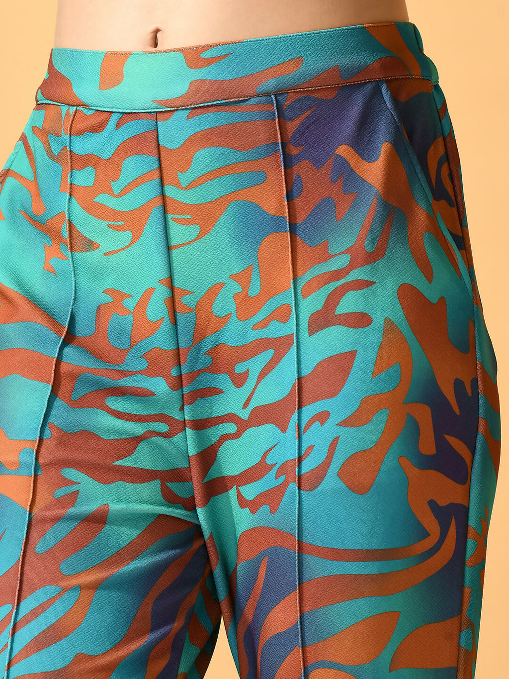 Myshka Women's Multi Slim Fit Party Trouser