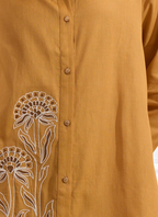 Joban Fashion Coral Cotton, Linen Embroidered Readymade Cord Set - Distacart