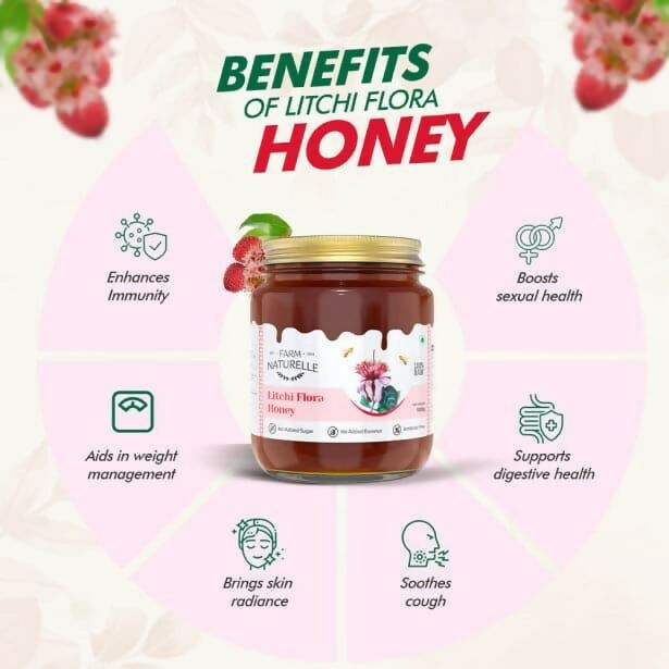 Farm Naturelle 100% Pure Litchi Flora Honey – Natural Sweetness