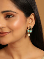 Nuyug 22K Gold Plated Black Paisley Earrings - Distacart