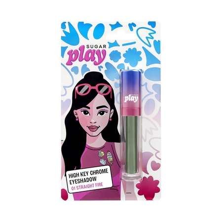 Sugar Play High Key Chrome Eyeshadow - 01 Straight Fire