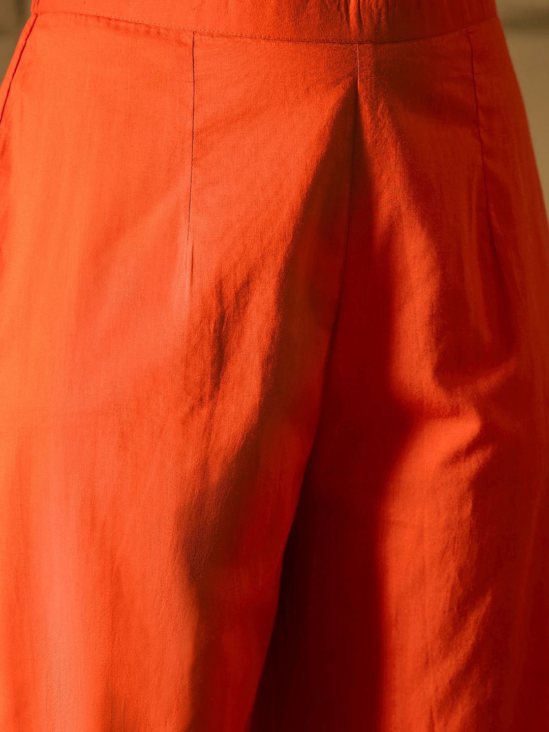 Indo Era Bandhani Embroidered Empire Sequined A-Line Pure Cotton Kurta With Trousers - Distacart