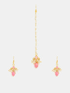 Ruby Raang Mannat Maang Tikka With Pair Of Earrings - Distacart
