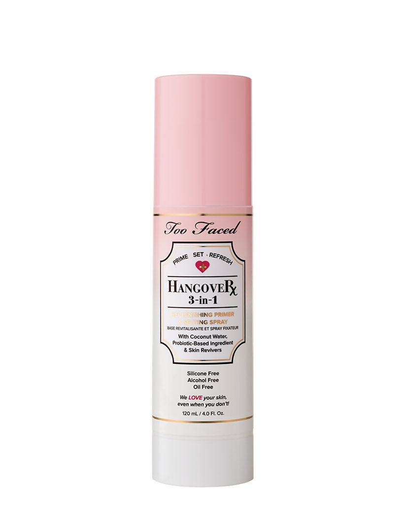 Too Faced Hangover 3 in 1 Replenishing Primer & Setting Spray - Travel Size