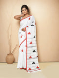 Joban Fashion Multicolor Cotton Applic Saree