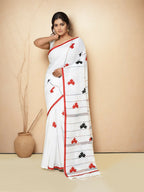 Joban Fashion Multicolor Cotton Applic Saree