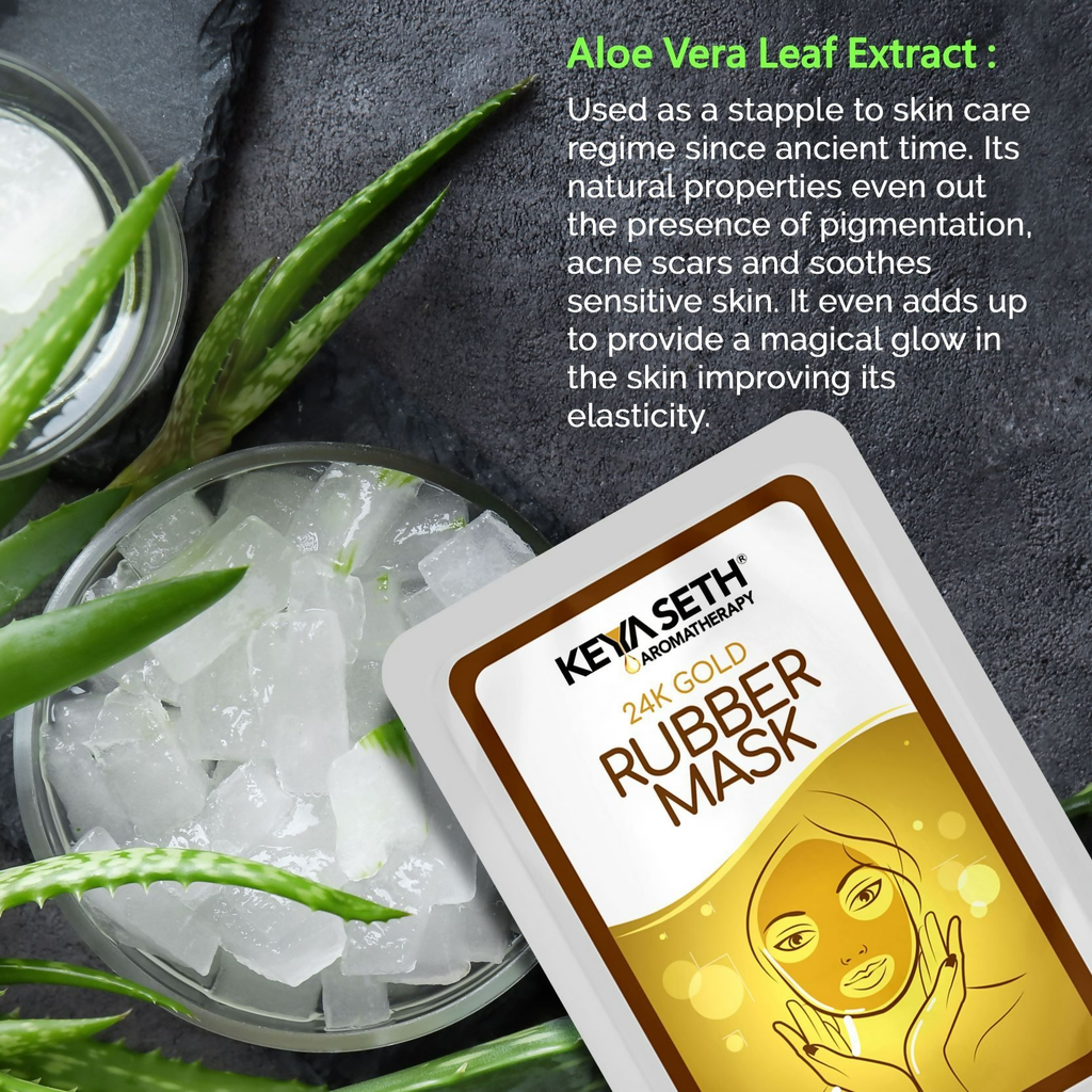 Keya Seth Aromatherapy 24k Gold Rubber Facial Mask - Distacart