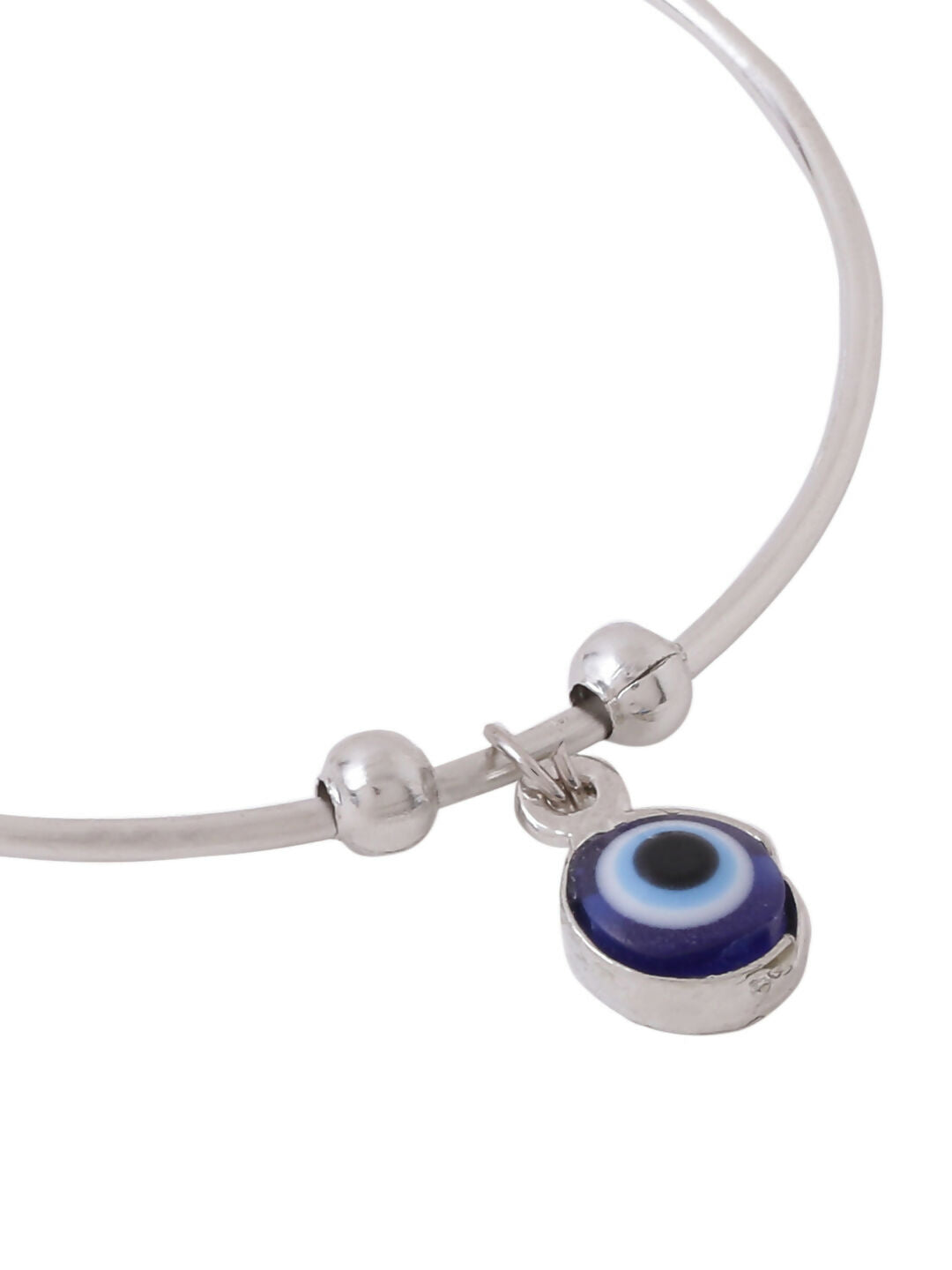 NVR Women Silver-Plated Evil Eye Rakhi With Roli Chawal - Distacart
