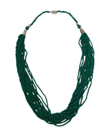 Inhanns Bloom Handmade Beaded Only Necklace - 12 Layers - Sea Green Necklace