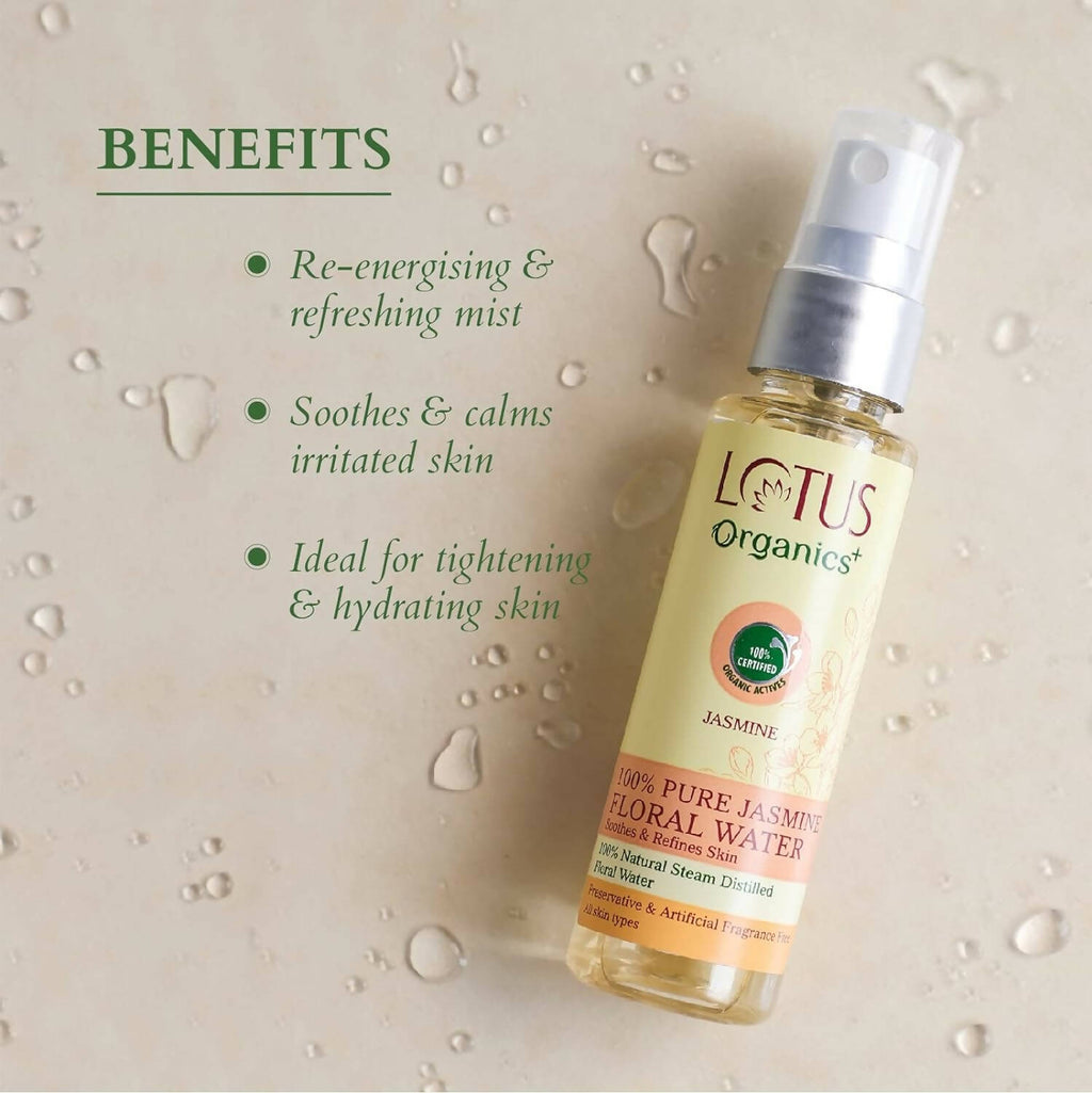 Lotus Organics+ 100% Pure Jasmine Floral Water