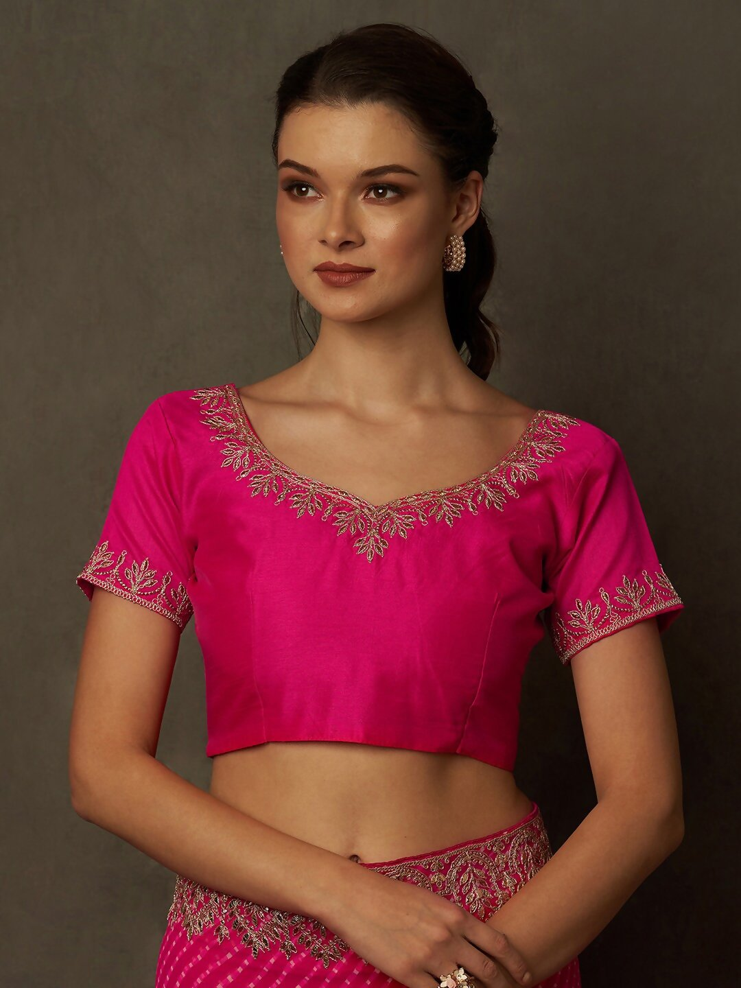 Saree Mall Bandhani Embroidered Pure Georgette Bandhani Sarees - Distacart