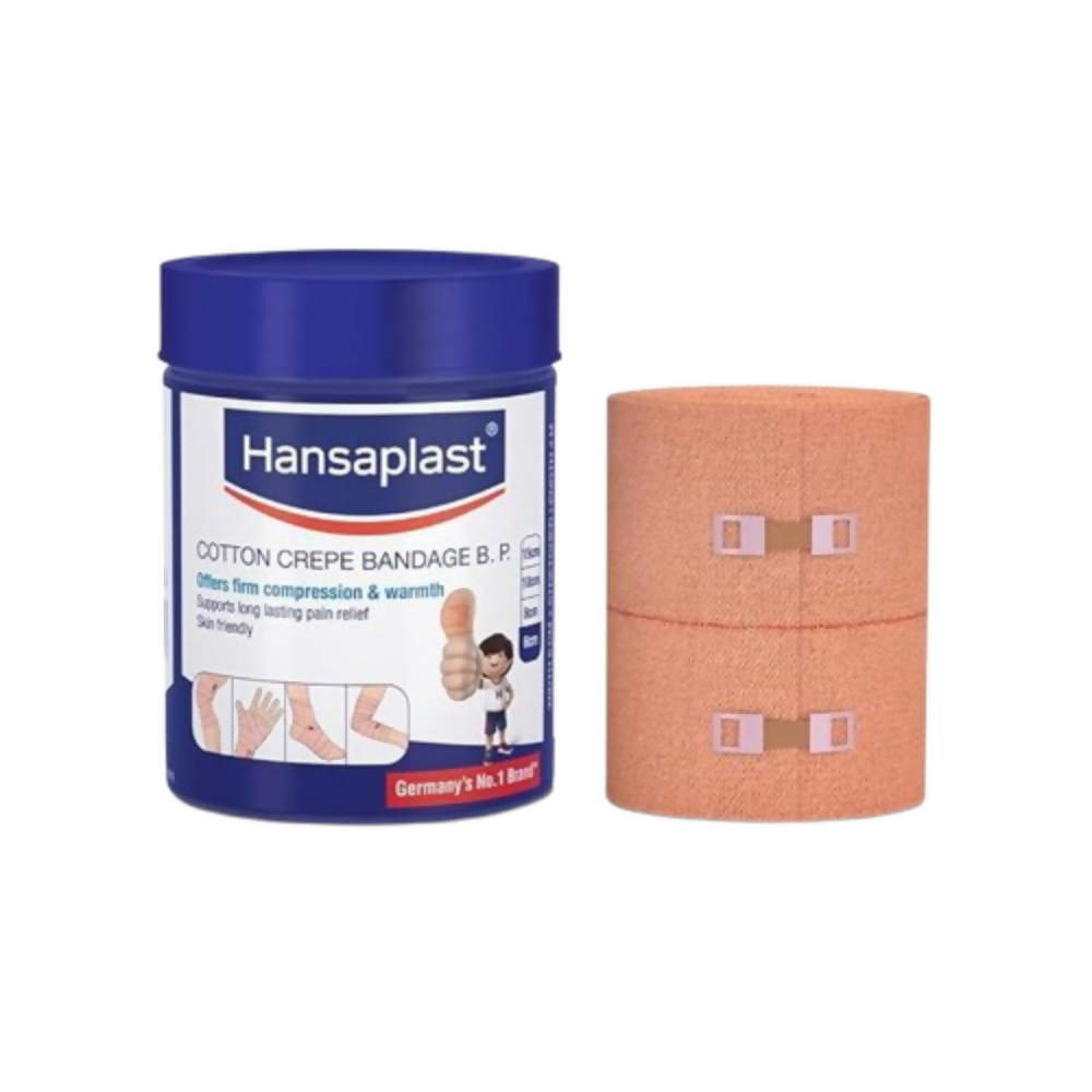 Hansaplast Soft Cotton Crepe Bandage For Pain Relief - 6CM X 4MTR - Distacart