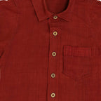 Mhyssa Yellow Dungaree With Round Neck Half Sleeves Maroon Shirt Set