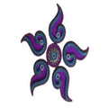 Kundan HandiKrafts Designer Purple Colour Kundan Rangoli