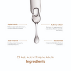 The Body Temple 2% Kojic Acid + 1% Alpha Arbutin Face Serum