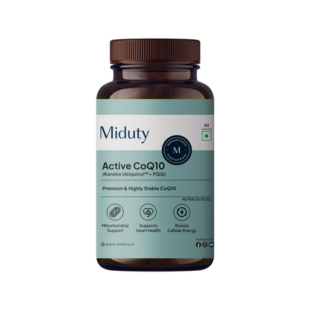 Miduty by Palak Notes Active CoQ10 + PQQ Capsules