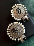 Joban Fashion Women Black Silver Replica Oxidized Earring - Distacart