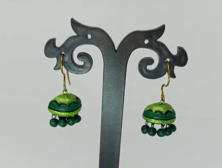 Terracotta Boho Style Jhumkas