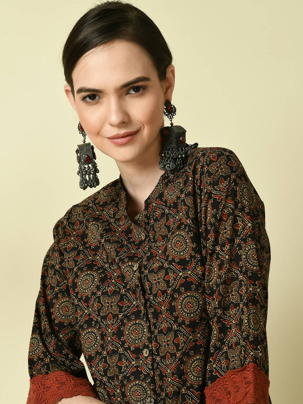 Myshka Women's Multi A-Line Printed Kurta
