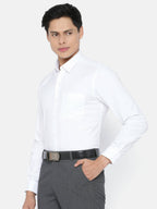 Ramraj Cotton Mens Full Sleeve Formal 100 % Cotton White Shirt