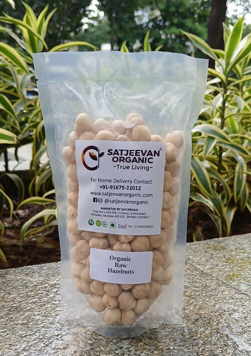 Satjeevan Organic Raw Hazelnuts - Distacart