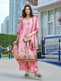 Joban Fashion Pink Position Digital Print With Position Foil Kurta Set - Distacart