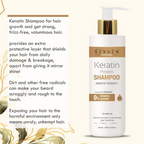 Sevaen Keratin Smooth Shampoo & Keratin Smooth Conditioner & Hair Serum