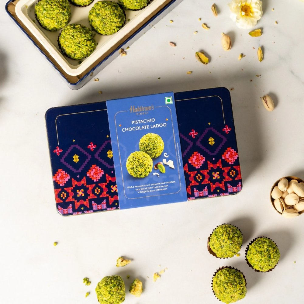 Haldiram's Pistachio Chocolate Ladoo - Distacart