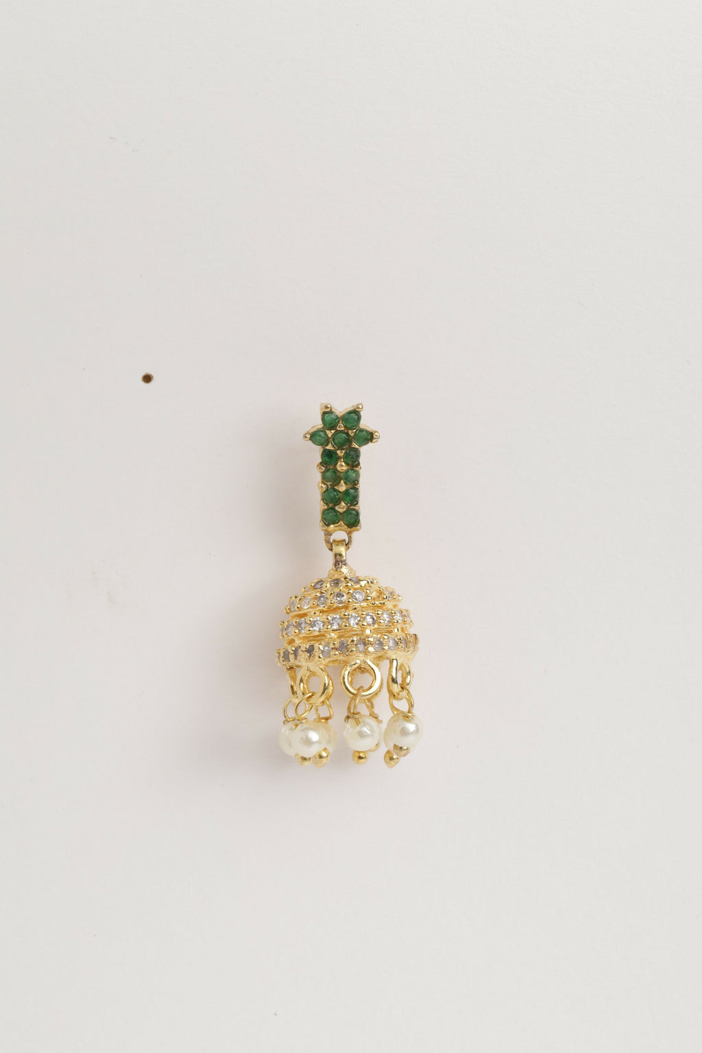 Nuyug 22K Gold Plated Pearl Belle Mini Jhumki Earrings - Distacart