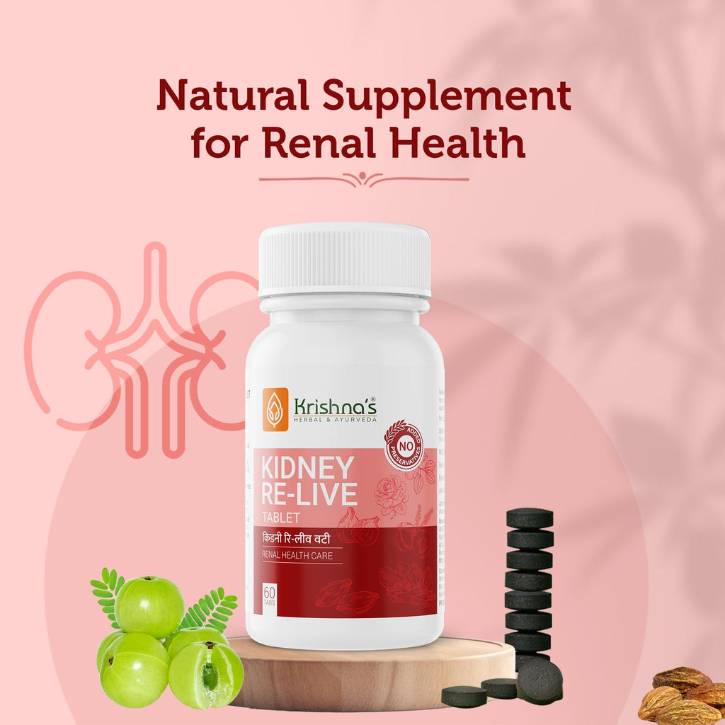 Krishna'S Herbal & Ayurveda Kidney Re-Live Tablets