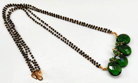 Green Beaded Designer Mangalsutra
