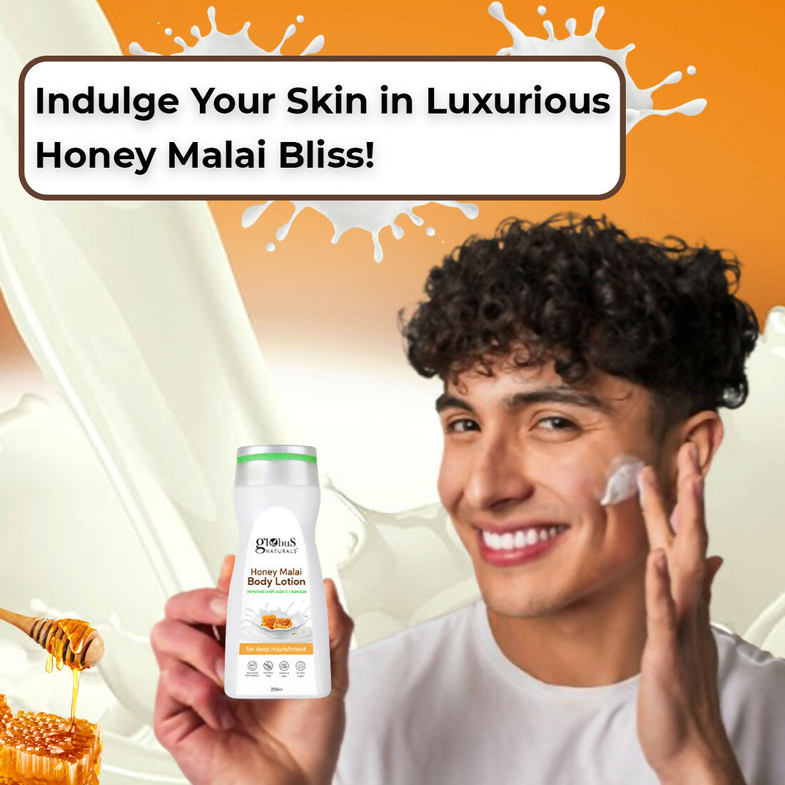 Globus Naturals Honey Malai Body Lotion - Distacart