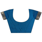 Joban Fashion Blue Butti Woven Soft Lichi Silk Paithani Saree - Distacart