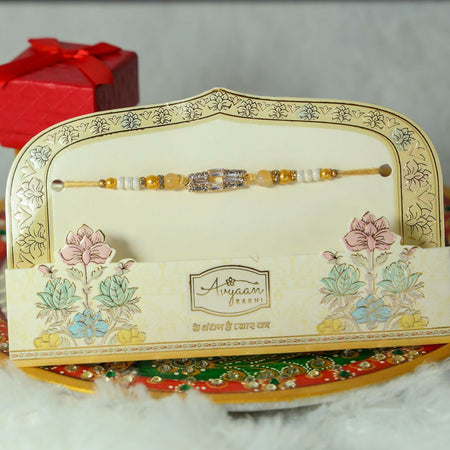 Indianvibez Ad Stone Fancy Rakhi