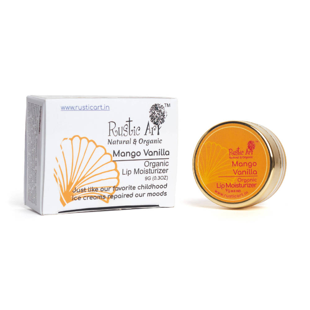 Rustic Art Mango Vanilla Organic Lip Moisturizer - Distacart