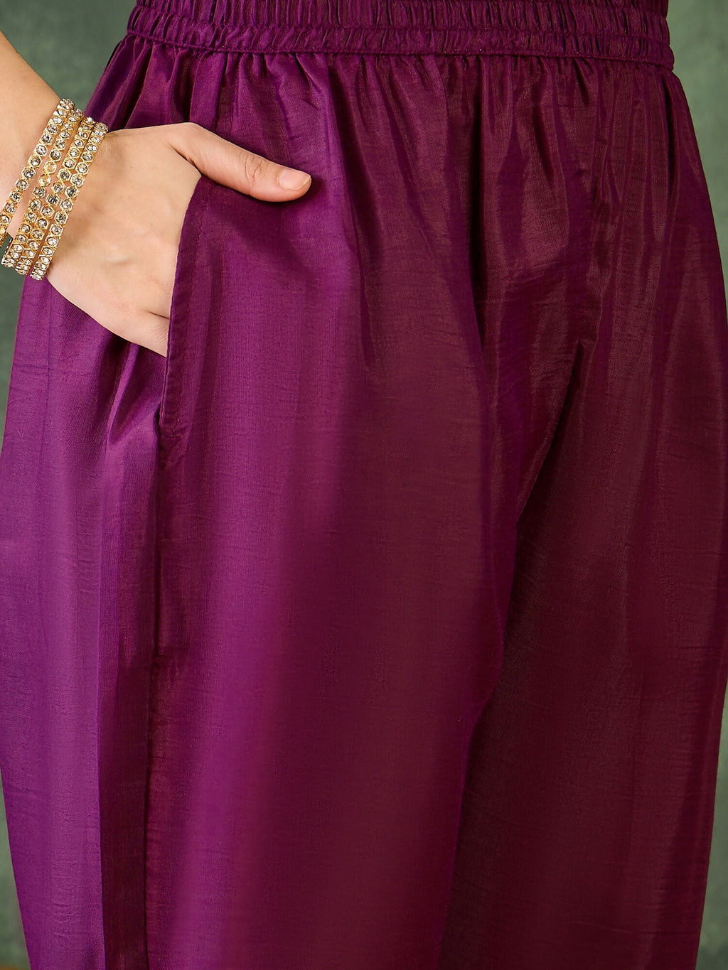 The52 Women's Beautiful Embroidery Work Chinon silk Fabric Straight Kurta Pant and Dupatta Set - Distacart