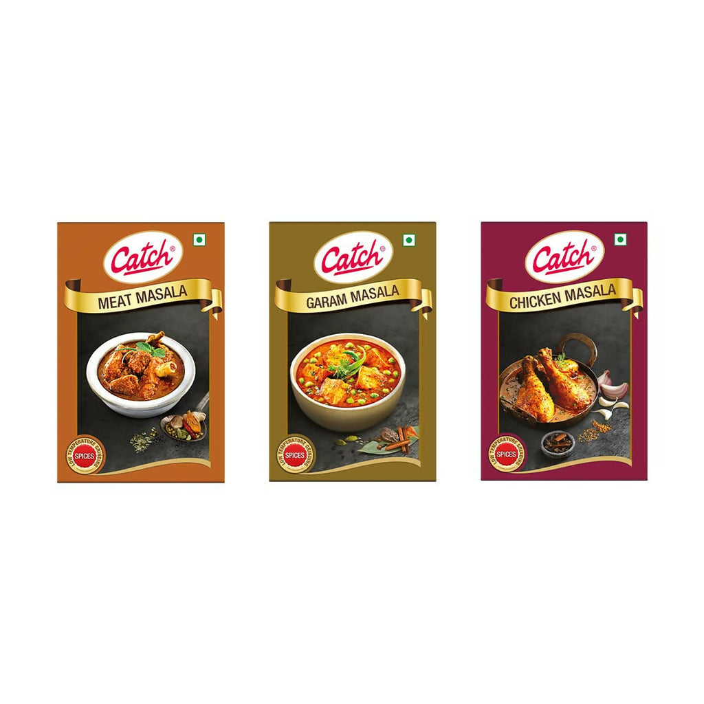 Catch Masala & Spices - Meat Masala 100 gms + Chicken Masala 100 gms + Garam Masala 100 gms - Distacart