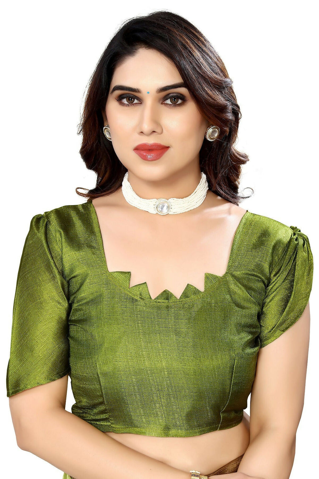 Vamika pista Printed Art Silk Saree