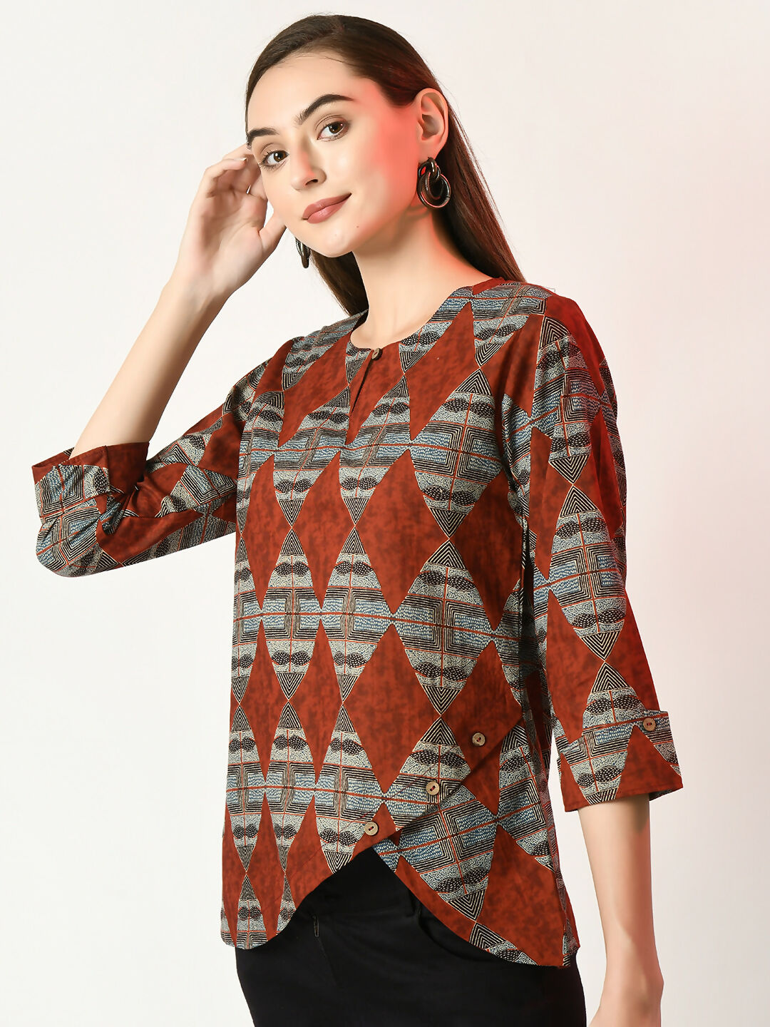 Myshka Women's Multi Printed Top