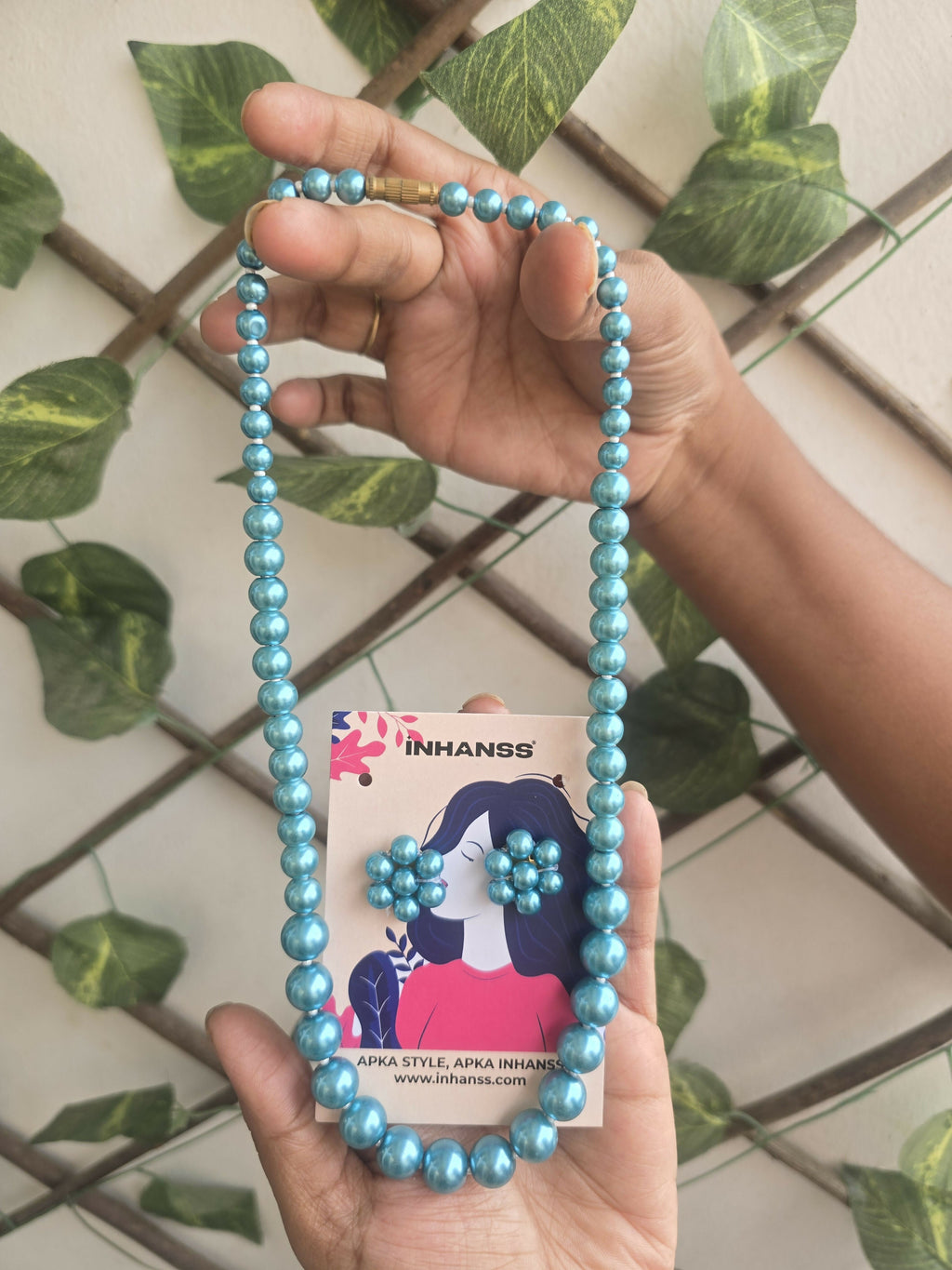 Inhanns Spectrum Everyday Pearl Sets - Single Strand - Ocean Teal