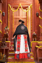 AI Fashion White Art Silk Designer Navratri Lehenga Choli Collection