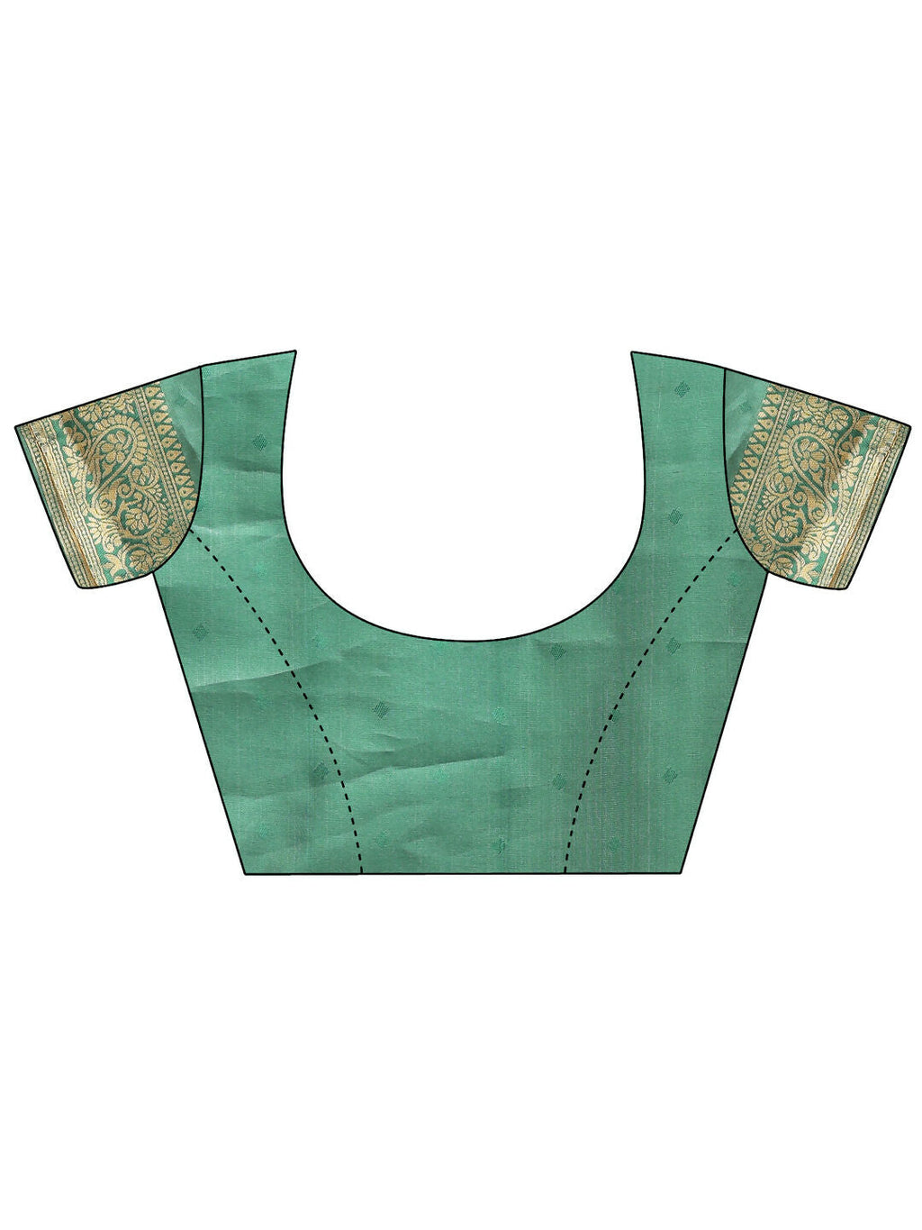 Shree Shyam Fashion Aura Silk Cream Green Banarasi Silk Saree