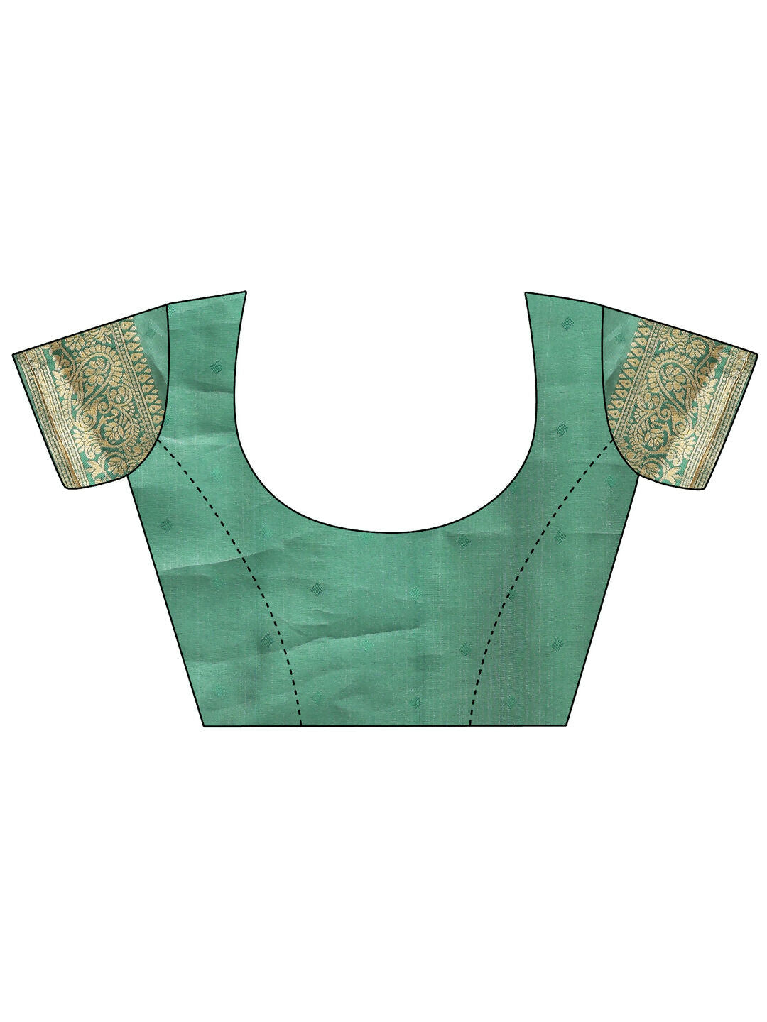 Shree Shyam Fashion Aura Silk Cream Green Banarasi Silk Saree