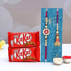 Rakhi Set And Kitkat Chocolates