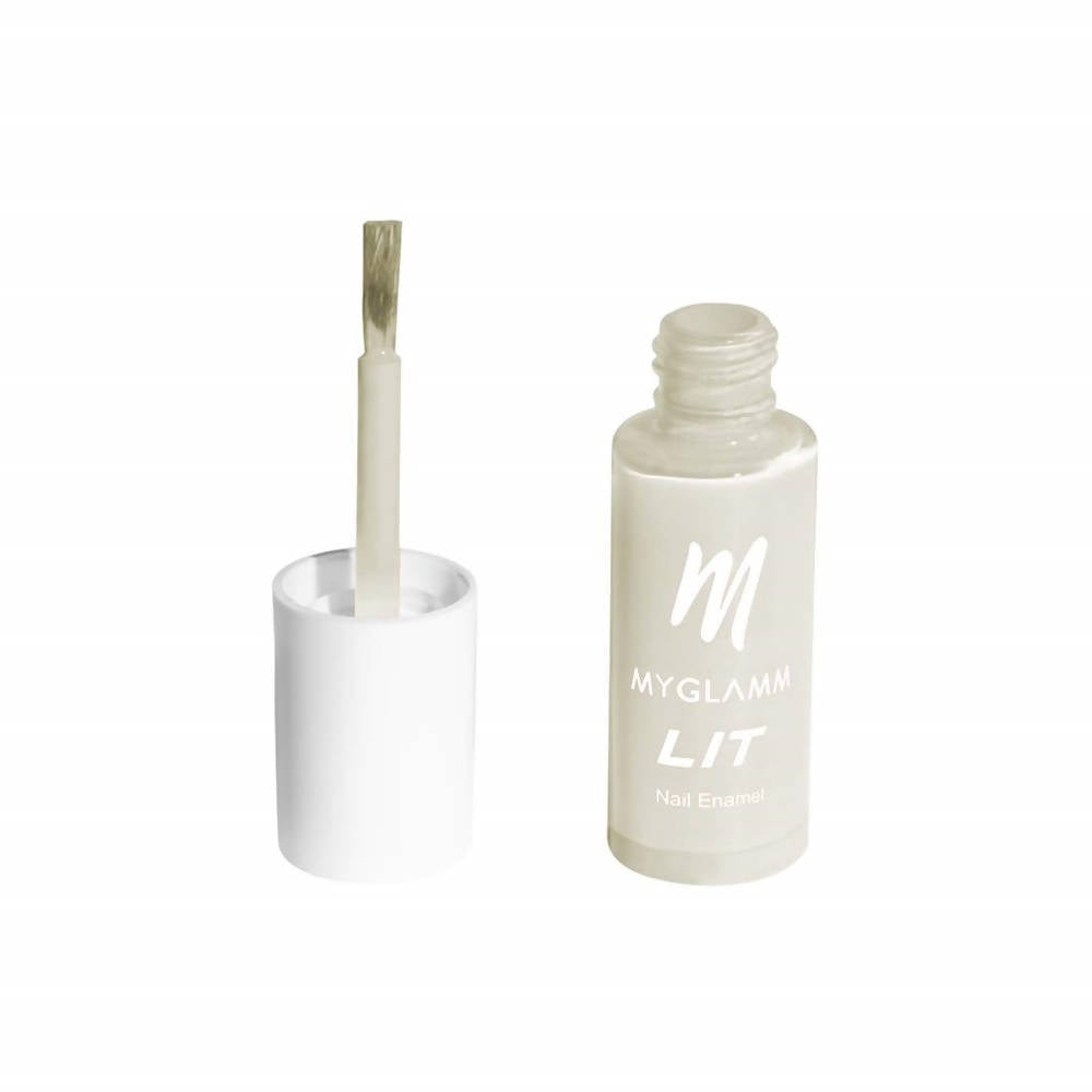 MYGLAMM LIT Nail Paint - Groundwork - Transparent Base Coat (7 Ml)